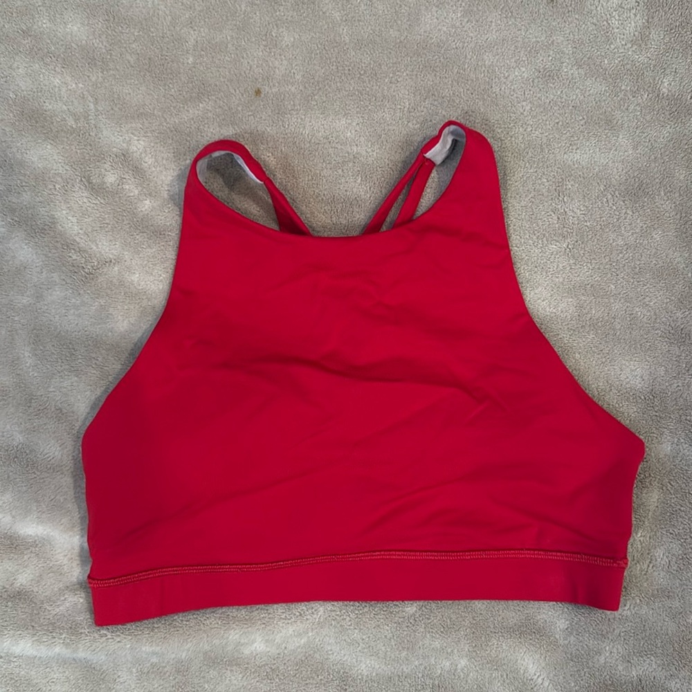 Lululemon high neck energy bra size 8 red!